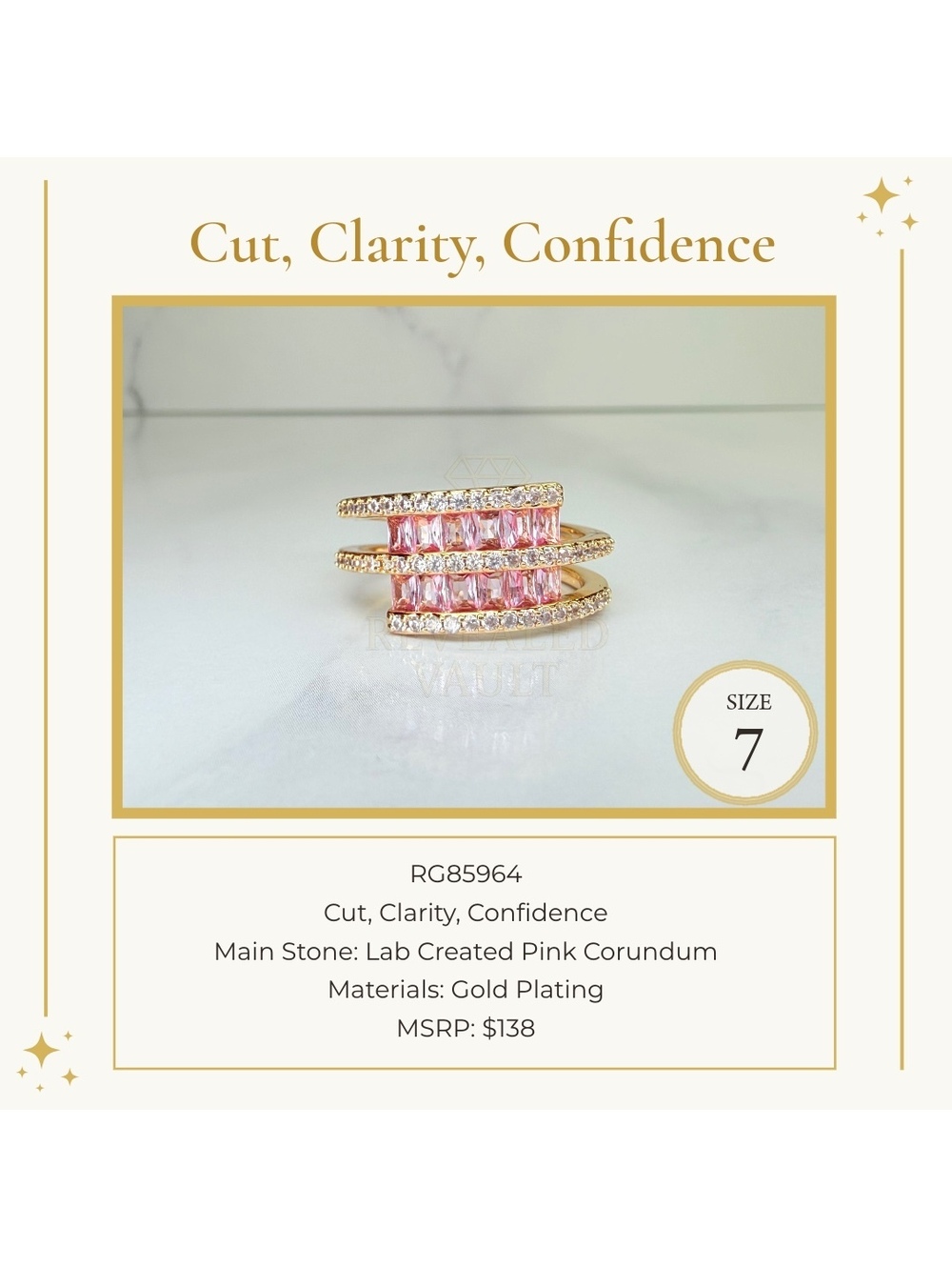 Cut, Clarity, Confidence - Size 7 - OG